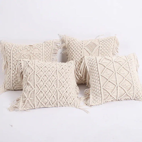 Braided Tassel Woven Cushion