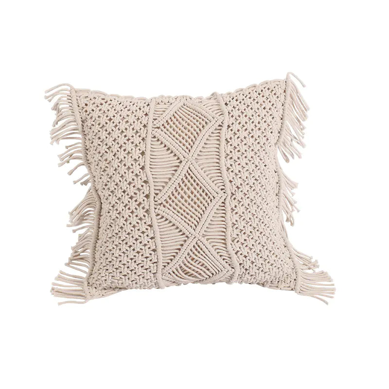 Braided Tassel Woven Cushion