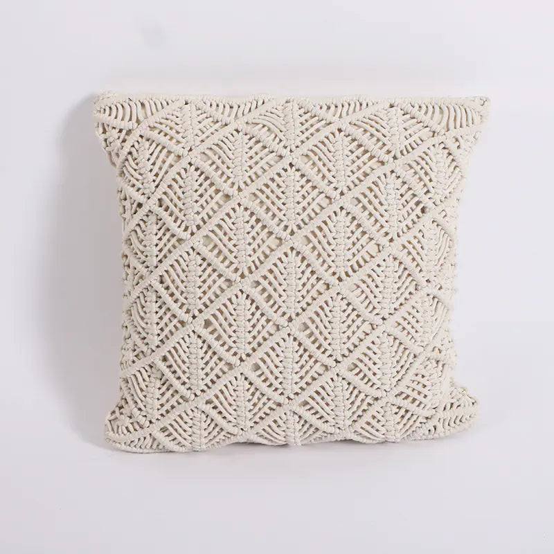Braided Tassel Woven Cushion